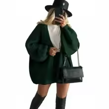 Limited-Quantity 50% Off！2026 Autumn and Winter Women'S Clothing European and American Style Loose Knitted Cardigan Women'S