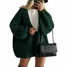 Limited-Quantity 50% Off！2026 Autumn and Winter Women'S Clothing European and American Style Loose Knitted Cardigan Women'S